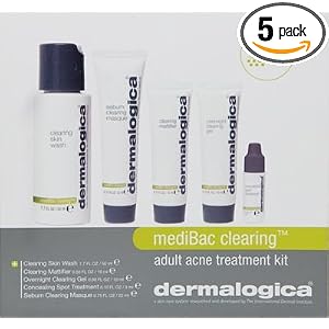 Amazon.com: Dermalogica mediBac clearing - adult acne treatment kit 5 piece kit