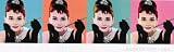 Audrey Hepburn (Pop Art) Movie Poster Print - 12 X 36