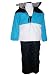 Girls Toddler Iceburg 2pc Set, Snowsuit Snowboard Jacket Parka Coat with Ski Bibs, ColorBlocked, Turquoise or Lavender 2T-4T (4T, Turquoise/white/Black)