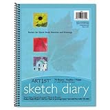 Art 1st Sketch Diary, 11 x 8 1/2, 60 lb, 70 Sheets, White