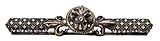 Carpe Diem Hardware 76057623-3C Versailles Large Round Knob Fleur De Lys with Swarovski Crystals wit