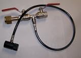 2 Dual Valve Paintball CO2 Tank Fill Station Deluxe with gauge