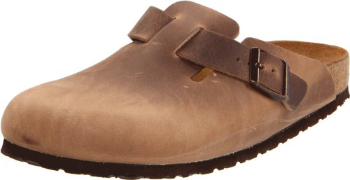 Birkenstock Boston Leather Clog,Tobacco Brown,40 M EU