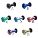 Titanium anodized gear tunnel, 8 ga, black - A title=