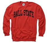 Ball State Cardinals Red Arch Crewneck Sweatshirt