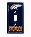 NFL 6-Inch by 3-1/4-Inch Light Switch Cover, Sculpted, 3-D, Denver Broncos