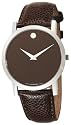 Movado Men's Classic Museum Brown Leather Strap Brown Dial Watch #0606303