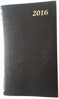 Charing Cross Diary D742BL For Year 2016 Leather 4" x 2" Bonded Leather (Black)