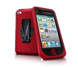 iSkin Touch Duo Case for Ipod Touch 4G Red - iSkin TCDUO4-RD