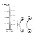 BodyJ4You Stunning Sunflower Belly Button Ring 14G