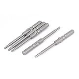 uxcell 磁気 六角スクリュードライバー ビット2mm 先端ラウンドシャンク　 5本入り 5mmx60mm