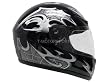 Black Spider Web Full Face Motorcycle Street Sport Bike Helmet DOT (XLarge)