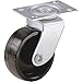 Shepherd Hardware 206040 Black 1-5/8" Light Weight Plate Caster 4 Pack