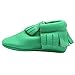 Mejale Baby Soft Soled Leather Moccasin Tassel Slip on Infant Toddler Shoes Pre-walker
