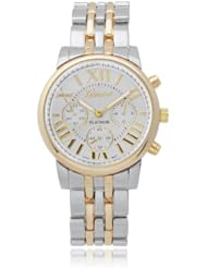 Brinley Co. Womens Roman Numeral Metal Link Watch