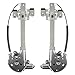 Brock Replacement Set Rear Power Window Regulators with Lift Motors Compatible with 2000-2005 Lesabre 15231245 15231244