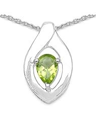 0.50 Carat Genuine Ruby Sterling Silver Pendant Necklace. 18"