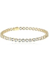 14k Yellow Gold and Gemstone Tennis Bracelet