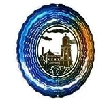 Medium EyCatchers Wind Spinner Blue/Copper Lighthouse
