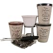 Chocolate Fondue for two Set: 100 gr +refills