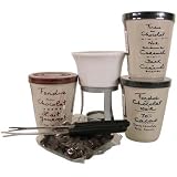 Chocolate Fondue for two Set: 100 gr +refills