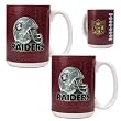 Oakland Raiders 2pc 15oz Gameball Ceramic Mug Set - Helmet logo NFL Football