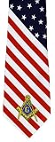 American Flag & Masonic Emblem Tie