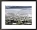 A Small Plane Descends Over Fog Covered Reeves Municipal Golf Course Places Framed Art Poster Print, 22x18
