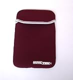 Nuvo-Tek 10 to 11.6 inch Burgundy Reversible Carry Case Sleeve for Netbooks (Acer Aspire One, Asus Eee, Dell Mini, HP Mini, Toshiba Mini, MSI Wind, Lenovo IdeaPad)