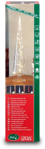 Konstsmide 1201-133 LED Lichtkegel (gefrostetes Glas, 16 warm wei&szlig;e Dioden, 24V Innentrafo, 0.48W)