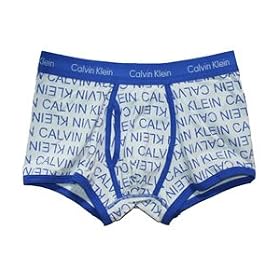 Calvin Klein men's 365 harbor scribble logo trunk