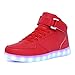 CIOR High Top LED Light Up Shoes 11 Colors Flashing Rechargeable Sneakers For Mens Womens Girls Boys,101B,03,34