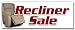 12 RECLINER SALE DECAL sticker furniture chairs sofa coffee tables lazyboy