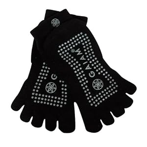 Gaiam Gripping Nonslip Yoga Socks - M/L