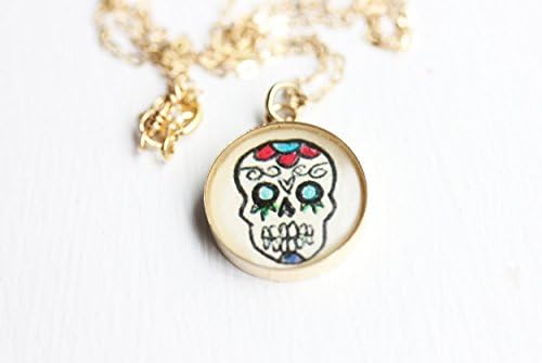 Sugar Skull Resin Necklace
