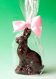 Helen Grace Chocolates, Solid Dark Chocolate Easter Bunny, 6.5 oz. Gift Bag
