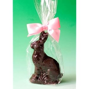 Helen Grace Chocolates, Solid Dark Chocolate Easter Bunny, 6.5 oz. Gift Bag
