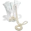 HinsonGayle Glamour Collection Handpicked Ultra-Luster 7.0-7.5mm White Circle Baroque Cultured Pearl Rope Necklace