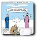Rich Diesslins Funny Cartoon Gospel Cartoons - Jesus, Lord of Hosts - Mouse Pads