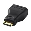 SANWA SUPPLY HDMI変換アダプタ ミニHDMI 黒 AD-HD07M