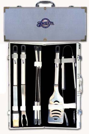 MLB Milwaukee Brewers 8 Piece BBQ Set
