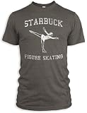Vintage Distressed Starbuck Figure Skating Tri-Blend T-Shirt
