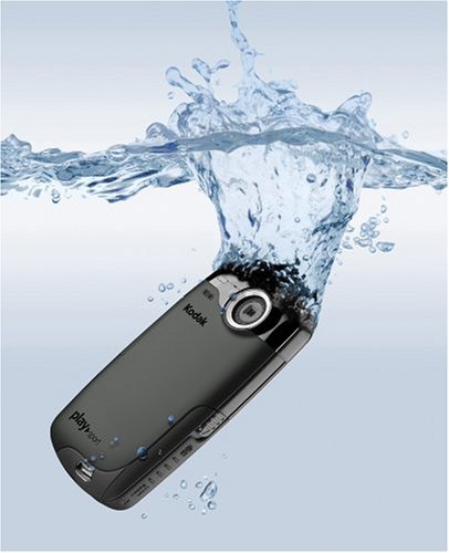 Kodak PlaySport Waterproof Pocket-Camcorder (SD Kartenslot, 5 Megapixel, 5,0 cm Display, HDMI Kabel) schwarz