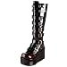 Demonia By Pleaser Women's Concord-108 Boot,Dark Cherry Patent,9 M US
