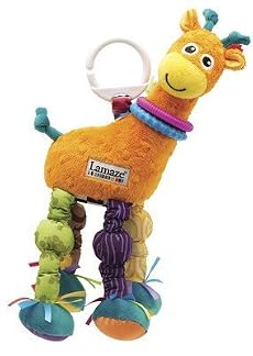 LAMAZE PLAY & GROW STRETCH THE GIRAFFE BABY DEVELOPMENT ACTIVITY SOFT RATTLE TOY