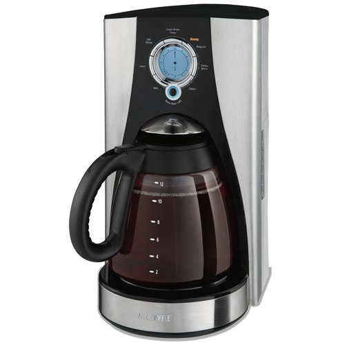 Mr. Coffee LMX43GTF 12-Cup Programmable Coffeemaker, Stainless Steel