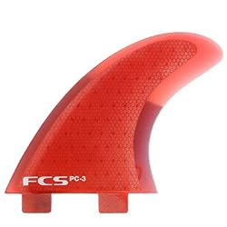FCS PC-3 Performance Core Surfboard Tri Fin Set - Red