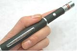 5mw Black Dimple Finish High Power Green Laser with Double Bonus L.E.D. Flashlight and Blue Microfiber Optical Cloth
