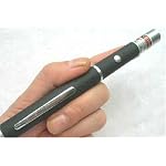 Black Dimple Finish Green Laser Pointer Astronomy and Military Grade with Double Bonus Micro L.E.D. Flashlight keychain and Blue Microfiber Optical Cloth