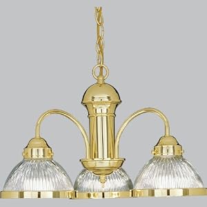 Polished Brass Chandelier